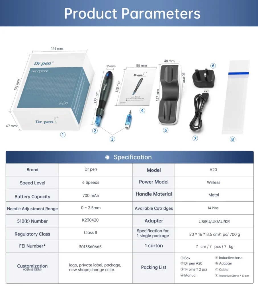 Dr. Pen® A20 Microneedling Pen Aesthetics Depot image6 Aesthetics Depot