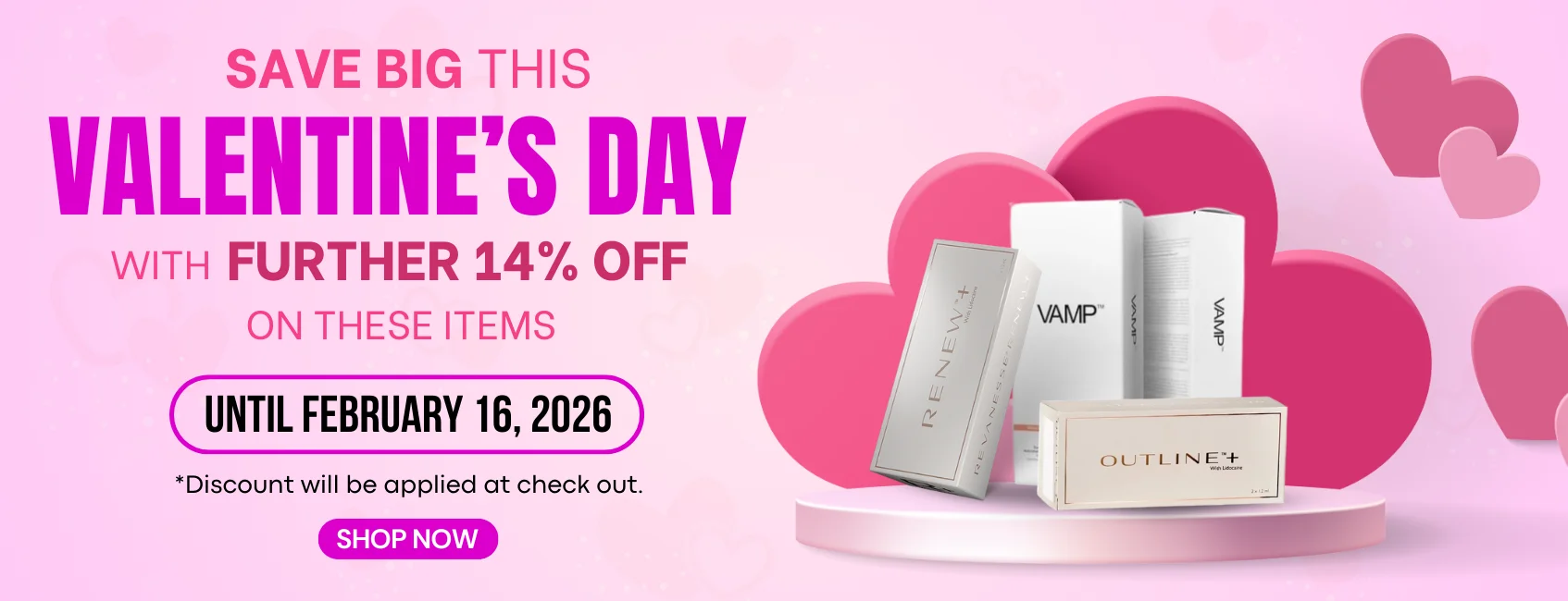 Aesthetics Depot VALENTINE Offer Banner AW Feb 2026 Aesthetics Depot