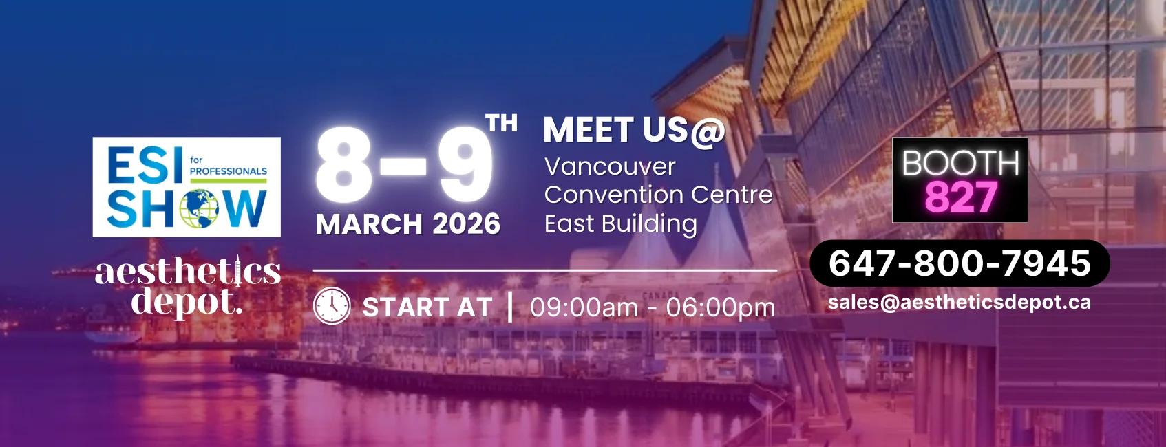 Aesthetics Depot ESI Vancouver New Banner Aesthetics Depot