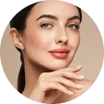 Woman receiving dermal filler injection